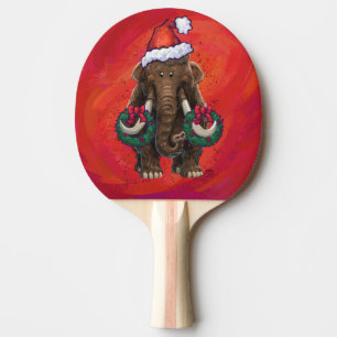 Raquette De Ping Pong Mastodon festif en rouge