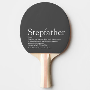 Raquette De Ping Pong Meilleur beau-père du monde Définition Gris