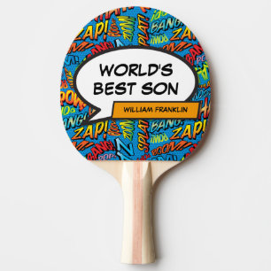 Raquette De Ping Pong Meilleur Fils du Monde Livre de Bande Dessinée Drô