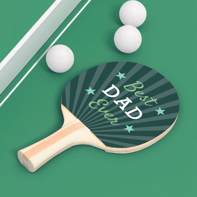 Raquette De Ping Pong Meilleur papa jamais | FÊTE DES PÈRES COOL (Créateur téléchargé)