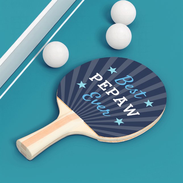 Raquette De Ping Pong Meilleur Pepaw jamais | Fête des pères grand-père  (Créateur téléchargé)