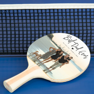 Raquette De Ping Pong meilleur père jamais Script 2x photo