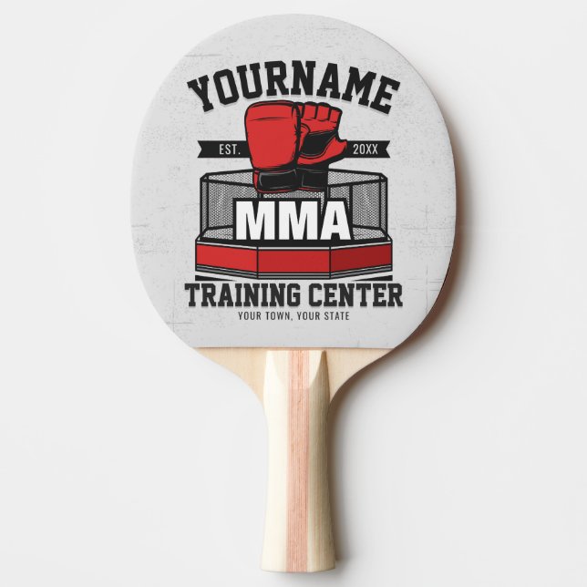 Raquette De Ping Pong Mélange d'arts martiaux AJOUTER LE NOM MIXED MARTI (Devant)
