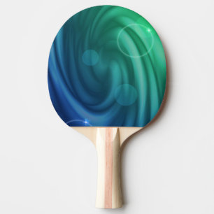 Raquette De Ping Pong Mélange De Couleurs Bleu Et Vert Doux Vortex