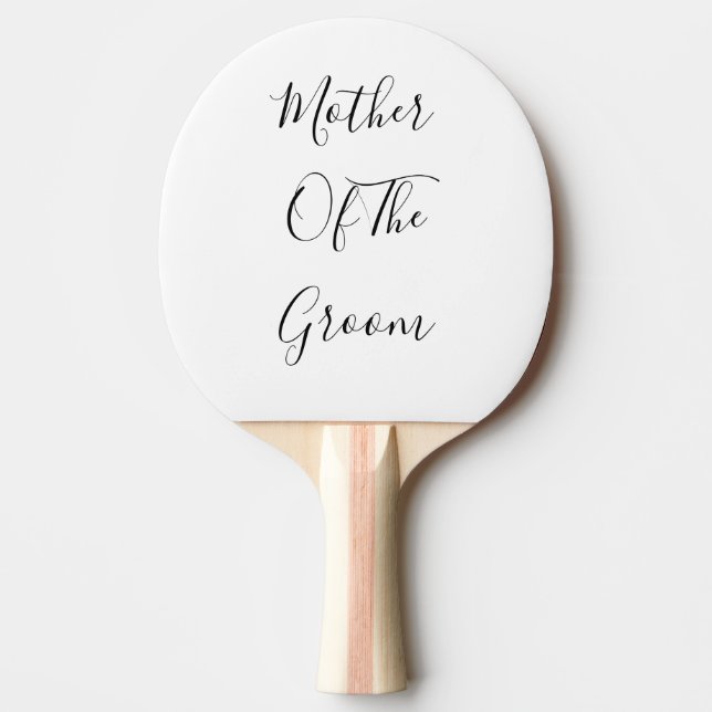 Raquette De Ping Pong Mère De La Salle Mariages Élégant Cadeau Faveur (Devant)