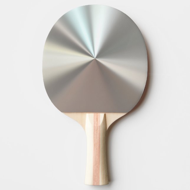 Raquette De Ping Pong Métallique argenté (Devant)