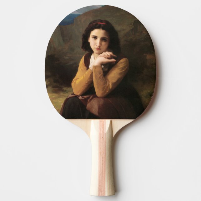 Raquette De Ping Pong Mignon Innocence d'une adolescente, Bouguereau (Devant)