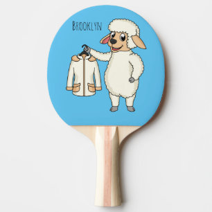 Raquette De Ping Pong Mignonne brebis avec blouson