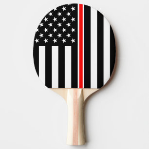 Raquette De Ping Pong Mince Red Line Drapeau : Mémorial du héros des pom