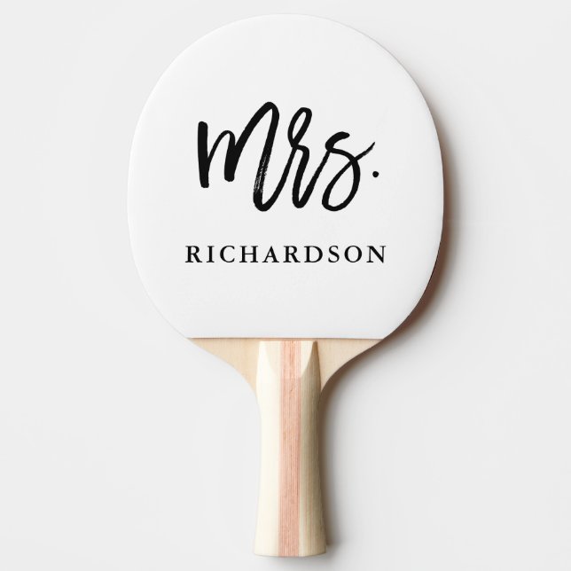 Raquette De Ping Pong Mme moderne du manuscrit | de brosse (Devant)