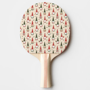 Raquette De Ping Pong Modèle de fête de gnome de Noël