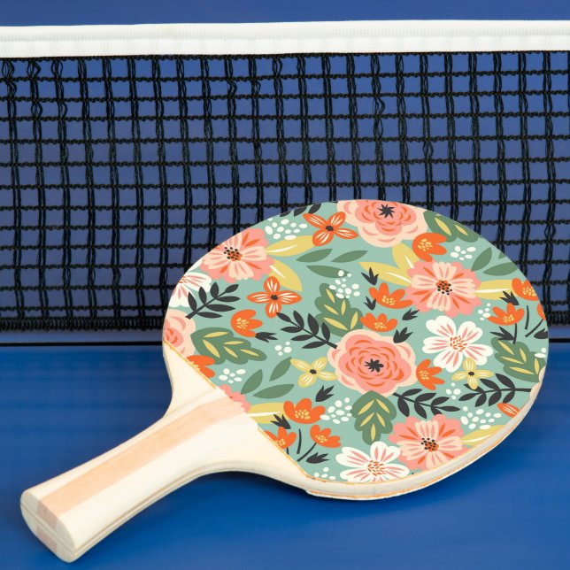 Raquette De Ping Pong Modèle floral du jardin (Insitu)