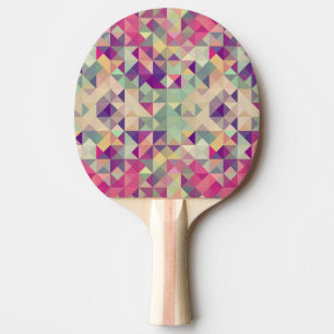Raquette De Ping Pong Modèle géométrique de hippies vintages