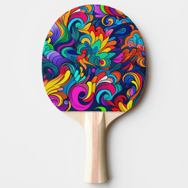 Raquette De Ping Pong Modern Art Ping Pong Paddle (Devant)