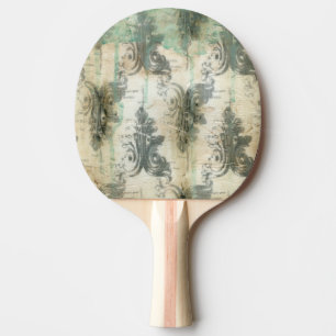 Raquette De Ping Pong Modern Fleur De Lis Design