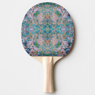 Raquette De Ping Pong Moderne D'Une Sorte Abstraite Avec Des Couleurs Sa