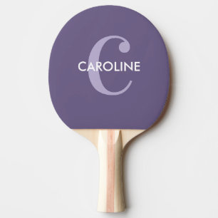 Raquette De Ping Pong Moderne simple classique initial violet