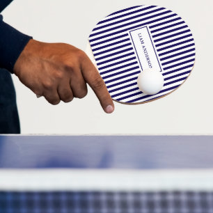 Raquette De Ping Pong Moderne Simple Personnalisé Marine Vertical Strite