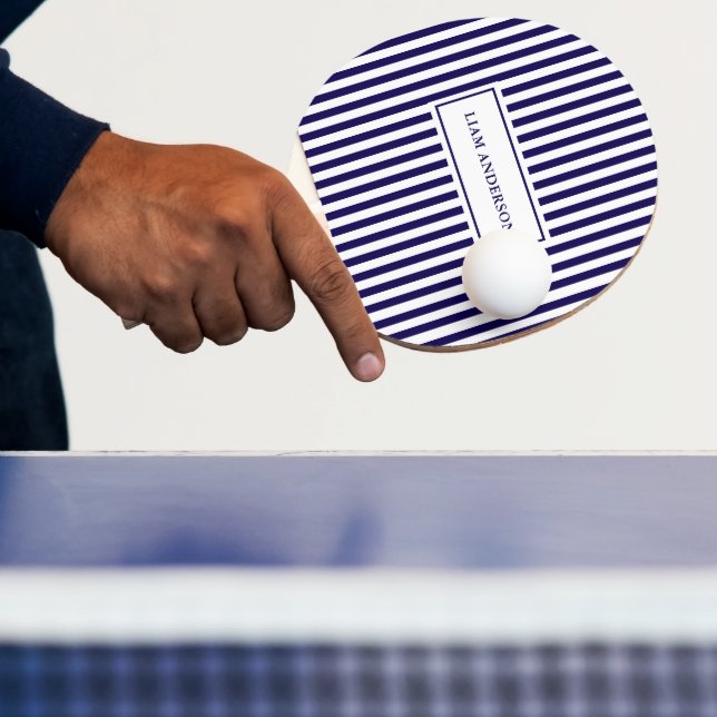 Raquette De Ping Pong Moderne Simple Personnalisé Marine Vertical Strite (Insitu)