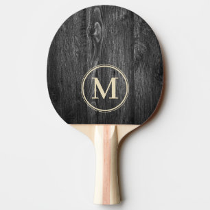 Raquette De Ping Pong Monogramme Bois Patiné Foncé