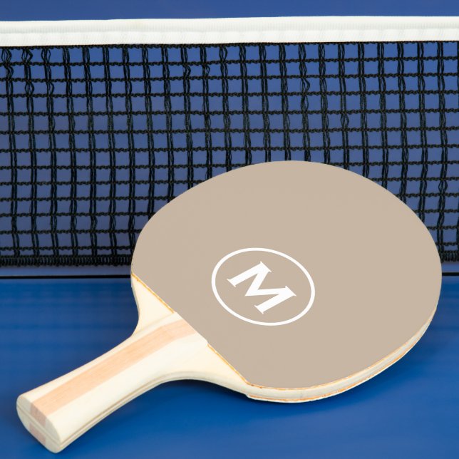 Raquette De Ping Pong Monogramme classique minimal (Insitu)