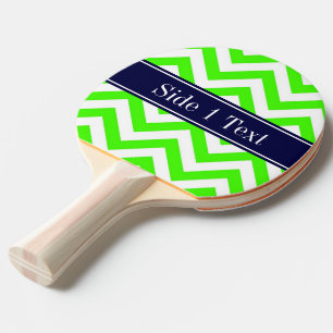 Raquette De Ping Pong Monogramme de nom de bleu marine d'atterrisseur