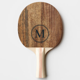 Raquette De Ping Pong Monogramme en bois de cèdre brut
