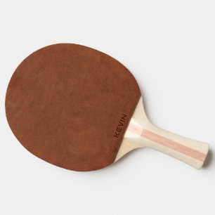 Raquette De Ping Pong Monogramme en cuir Brown
