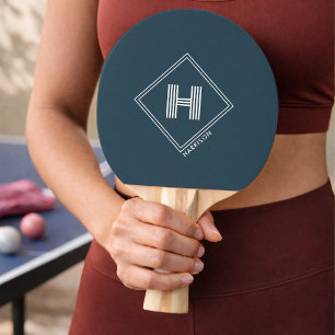 Raquette de ping pong Monogramme géométrique mod