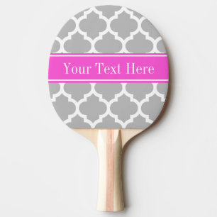 Raquette De Ping Pong Monogramme marocain de nom des roses indien #5 de