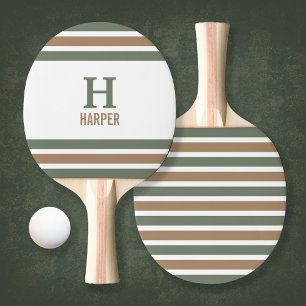 Raquette De Ping Pong Monogramme moderne trié