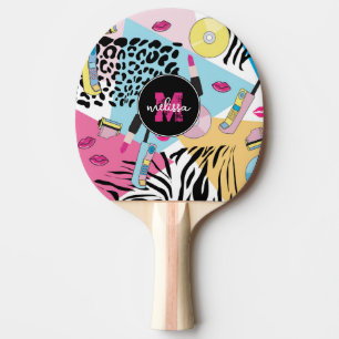 Raquette De Ping Pong Monogramme Motif des années 1990