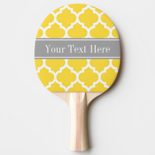 Raquette De Ping Pong Monogramme nommé gris blanc du Marocain #5 DK