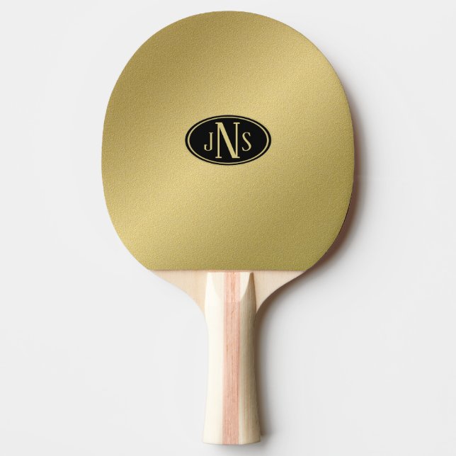 Raquette De Ping Pong Monogramme or (Devant)