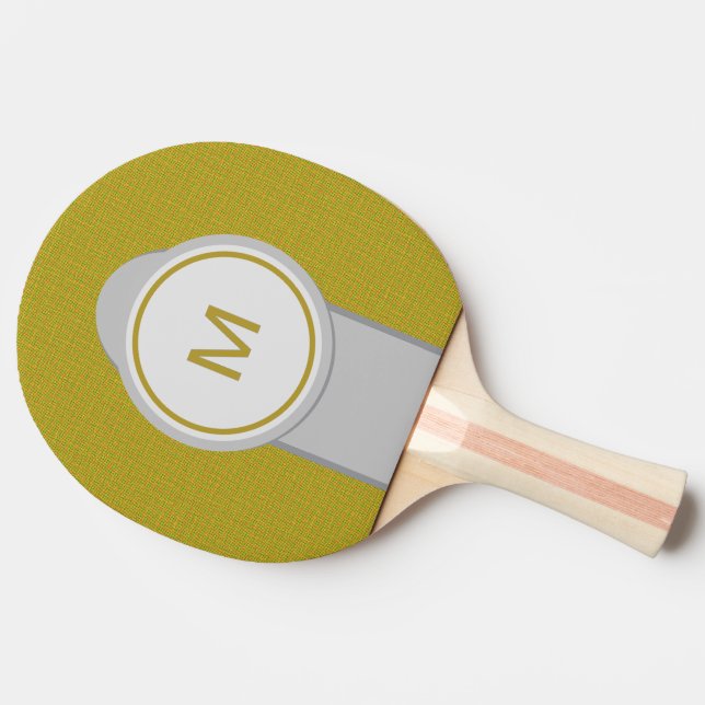 Raquette De Ping Pong Monogramme personnalisé (Côté)