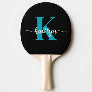 Raquette De Ping Pong Monogramme sarcelle noir