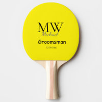 monogramme simple personnalisé nom groomsman minim