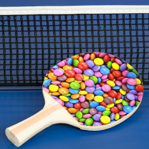 Raquette De Ping Pong Morceaux de bonbons colorés