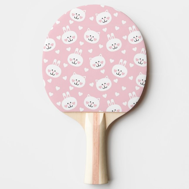 Raquette De Ping Pong Motif 2 d'amour (Devant)