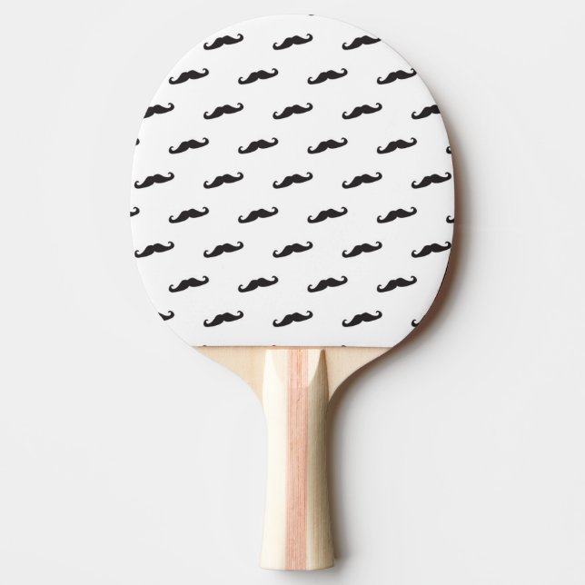 Raquette De Ping Pong Motif 2 de hippie de moustache (Devant)