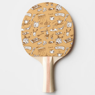 Raquette De Ping Pong Motif 2 de petit déjeuner