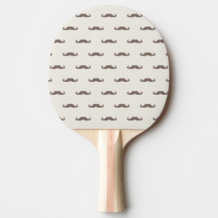 Raquette De Ping Pong Motif 3 de hippie de moustache