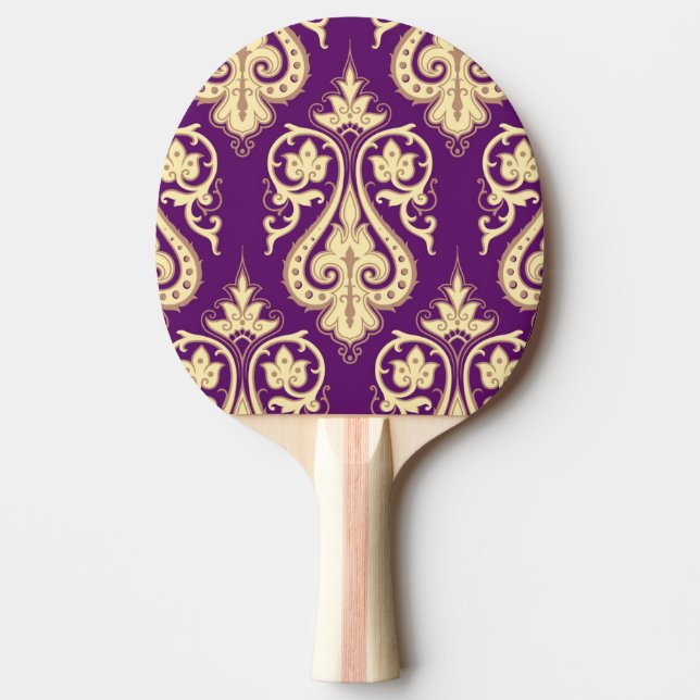 Raquette De Ping Pong Motif 4 de damassé (Devant)