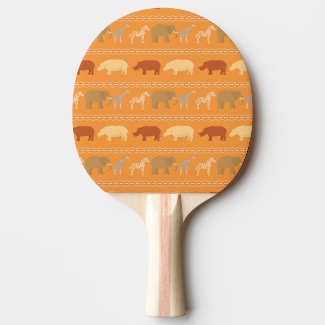 Raquette De Ping Pong Motif africain (Devant)