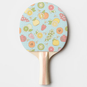 Raquette De Ping Pong Motif avec des fruits et des baies