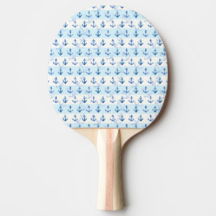 Raquette De Ping Pong Motif bleu en pastel d'Ancre