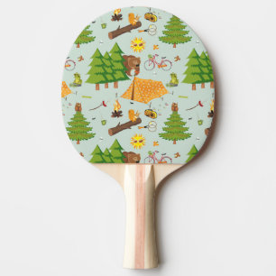 Raquette De Ping Pong Motif campant