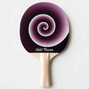 Raquette De Ping Pong Motif Cool noir et rouge personnalisé