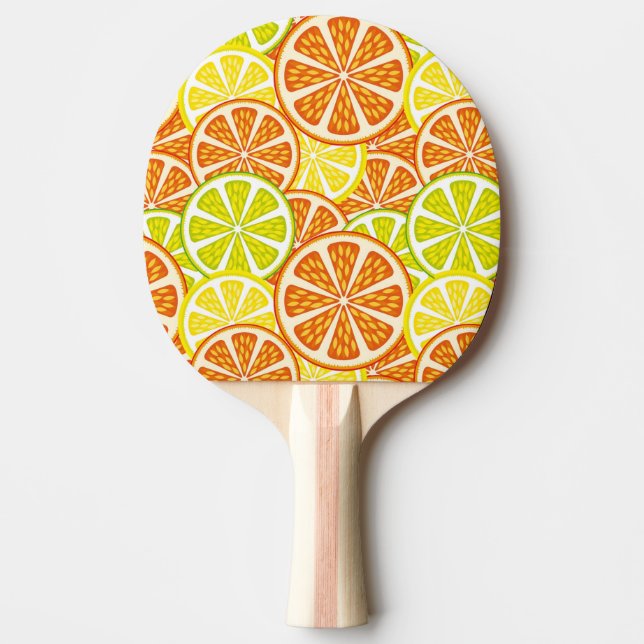 Raquette De Ping Pong Motif d'agrume (Devant)