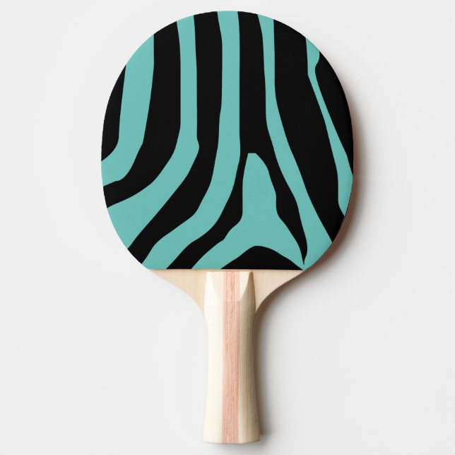 Raquette De Ping Pong Motif de bandes d'impression Zebra (Devant)